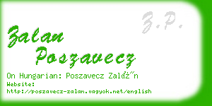 zalan poszavecz business card